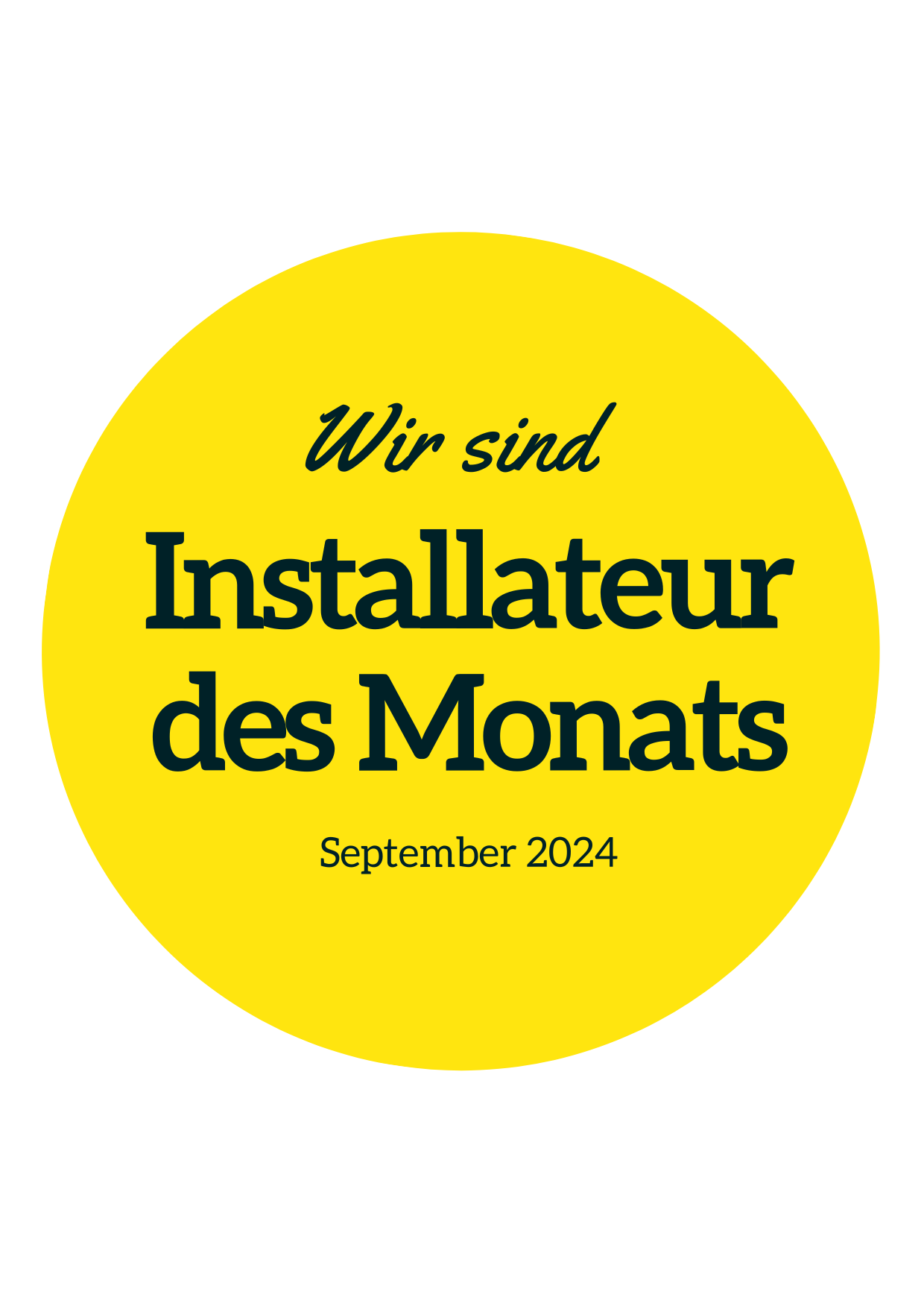 Installateur des Monats